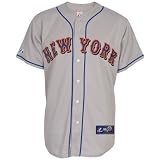 MLB Men's New York Mets 2010 RC Synthetic Replica Jersey, Road Gray, L