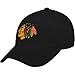 Mens Chicago Blackhawks Black Platinum Series Basic Logo Cap