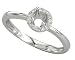 14K White Gold Diamond Engagement Ring Semimount