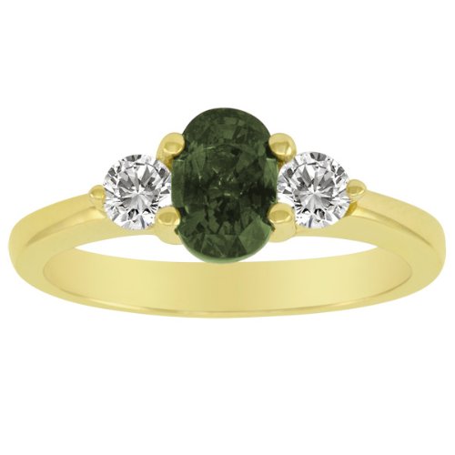 Alexandrite Rings herringbone chain