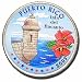 2009 Colorized Puerto Rico State Quarter In 2X2 Coin Holder