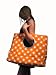 Sun N' Sand Polka Tastic Beach Tote Bag (Orange)