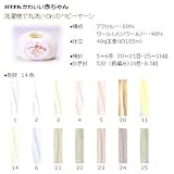 【ハマナカ】毛糸「かわいい赤ちゃん」＃6水色（赤ちゃん向け手編み毛糸　お買い得）