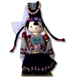 Peacock CHINADOLL10 6 Inch Wood Doll with various minority costumes