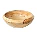 Decolav 1625-M-BTK 16-Inch Round Tapered Rim Stone Vessel, Burma Teak Marble