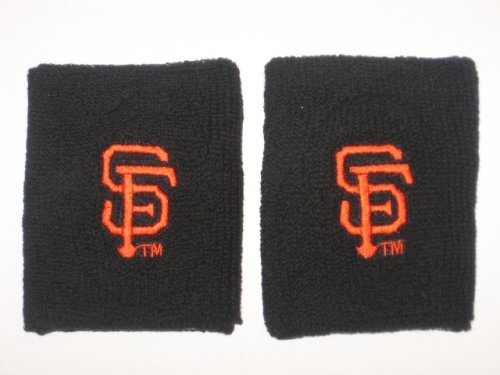 SAN FRANCISCO GIANTS Team Logo COTTON WRISTBANDS -(set of 2)