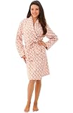 Del Rossa Women's Cotton Flannel Robe