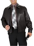 Joseph & Feiss Leather Bomber Jacket