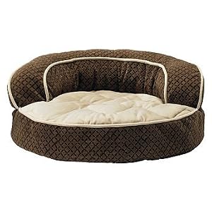 Circular Pet Sofa - Caramel, 45" - Frontgate Dog Bed