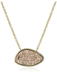 Marcia Moran "Copper" Horizontal Organic Diamond Shaped Pendant Necklace