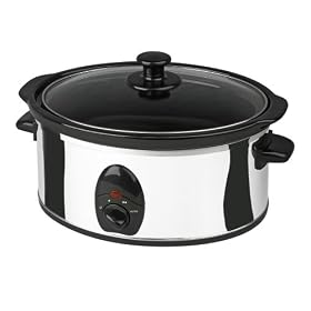 Kalorik SC-11048 6.8-Quart Slow Cooker, Stainless Steel