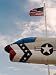 Fighter Jet and Flag along US Highway 50, Fallon, Nevada, USA Photographic Poster Pri...