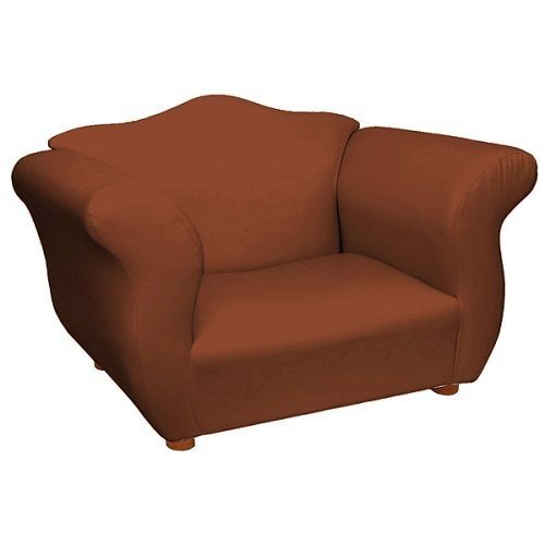 Kitchen: Fancy Child size Chair   Brown leatherette, by Fantasy Furniture