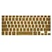 Iwotou Frost Matte Surface Hard Shell Case Cover with Silicone Skin Protective Keyboard Film Cover (MacBook Pro 13'' A1278, Gold)