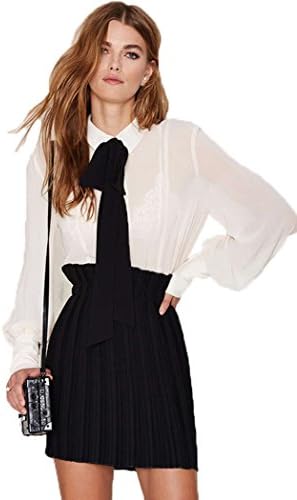 MiYang Women's Bow Neck Long Sleeve Blouses Dressy Tops