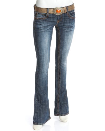2b Embellished Back Pocket Flare Jean