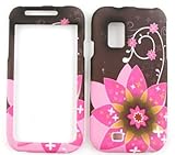 Samsung Fascinate/Mesmerize i500 One Big and Three Small Flowers on Brown H ....