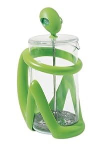 Alessi Inka Press Filter Coffee Maker or Infuser by Guido Venturini AGV09 Color: Green Coffee