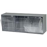Quantum QTB303 Clear 7-3/4-Inch by 23-5/8-Inch by 9-1/2-Inch Tip Out Bin System, Gray