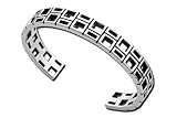 Sterling Silver Finestra Collection Bangle Bracelet by Zina