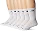 New Balance Men's 6 Pack Core Crew Socks,White,Shoe Size: 9 - 12.5 Men's / 10 - 12 Women's (Large)