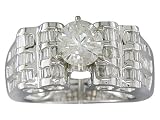 EGL Certified 1.88 cts Diamond Engagement Ring 14Kt White Gold