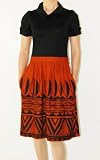 Cowl Neck Dress in Orange