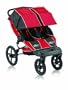 Baby Jogger Summit 360 Double Jogging Stroller, Red Black