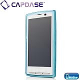 CAPDASE docomo Xperia (SO-01B) / X10 Soft Jacket 2 XPOSE with Screen Guard Crystal Clear, Clear Blue 「ソニー・エリクソン XPERIA X10」専用 ソフトジャケット (クリスタル・クリアー 液晶保護シート 付き) クリアー・ブルー SJSEX10-P203