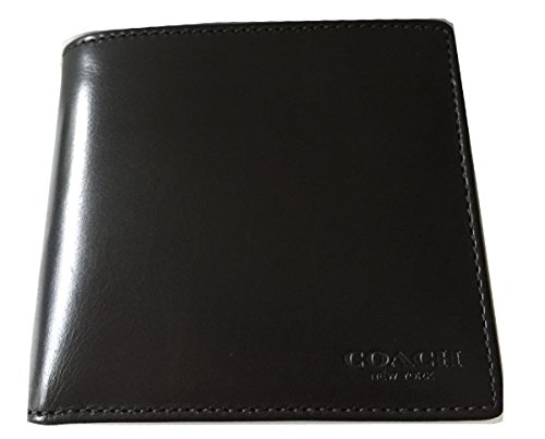 Coach Men's Water Buffalo Leather Double BilFold Men's Wallet 74396