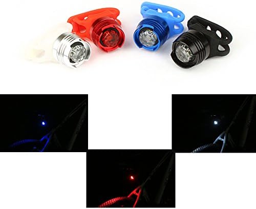 High Intensity LED aluminum alloy Bicycle Tail Light,Battery Included,Weather Resistant,easy to use, Fits on Bikes, Helmets, Backpacks and more-Black