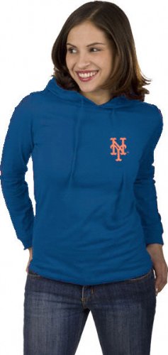 New York Mets Women's T2 Hooded Long Sleeve Tee