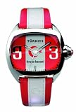 Bruno Banani Gents Turkey Flag coloured Dial Watch with Red and White leather Strap