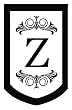 Monogram Regalia Garden Size Flag - Z