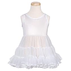 Girls Undergarments WHITE Pageant PETTICOAT Bouffant FULL SLIP Girl 6M-6X