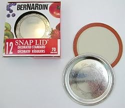 Bernardin Mason Jar Lids - Standard - Swirls