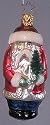 Hand Blown Inge Glass Old World German Christmas Ornament