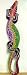 Large Aboriginal Dot Painted Gecko Wall Hanging Lizard