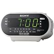 Sony ICF-C318 Automatic Time Set Clock Radio with Dual Alarm (White)