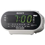 Sony ICF-C318 Automatic Time Set Clock Radio with Dual Alarm (White)