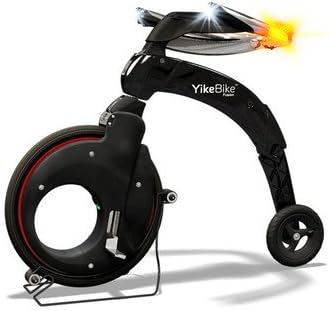 Yikebike Fusion - Black Frame with Red Rim