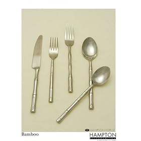 Hampton Forge Bamboo Mirror 20-Piece 18 0 Forged Flatware Set, Service for 4 by Hampton Forge