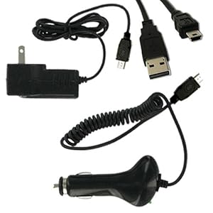 Skque Mini USB Travel / Wall Charger + Mini USB Automobile / Car Charger + USB Straight Data Cable for Sandisk Sansa Clip+ Plus Mp3 Player Skque Mini USB Travel / Wall Charger + Mini USB Automobile / Car Charger + USB Straight Data Cable for Sandisk Sansa Clip+ Plus Mp3 Player