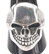 Hard Rock Heavy Electric Metal Skull Pewter Ring
