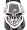 Hard Rock Heavy Electric Metal Skull Pewter Ring, Size 11