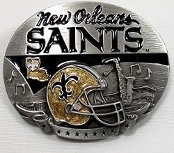 NEW ORLEANS SAINTS (LIMITED EDITION) NFL LICENSED FOOTBALL BUCKLE