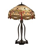 61H Tiffany Peacock Feather Bridge Arm Floor Lamp