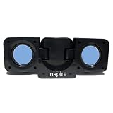 INSTEN Black Folding Stereo Speaker for iPod (video), iPod nano, iPod Photo, iPod Mini, and iPod Shuffle, Microsoft Zune