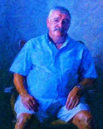 Custom Order #1L-GA8, Oil on Canvas, Custom Painting of The Person You Love, For 1 Person of Customer's Choice, Style: Photo-Realism, with Signature Text 