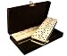 Domino Double Six - Black & White Two Tone Tile Jumbo Tournament Size w/Spinners